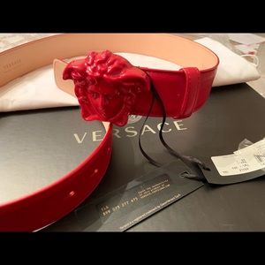 Versace Palazzo Belt Medusa Buckle Sz 95(38)